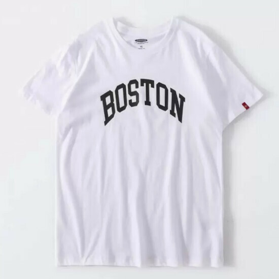 爆款寬鬆休閑短袖T恤（S-3XL 822白色）(下單後聯絡客服確認發貨尺碼)