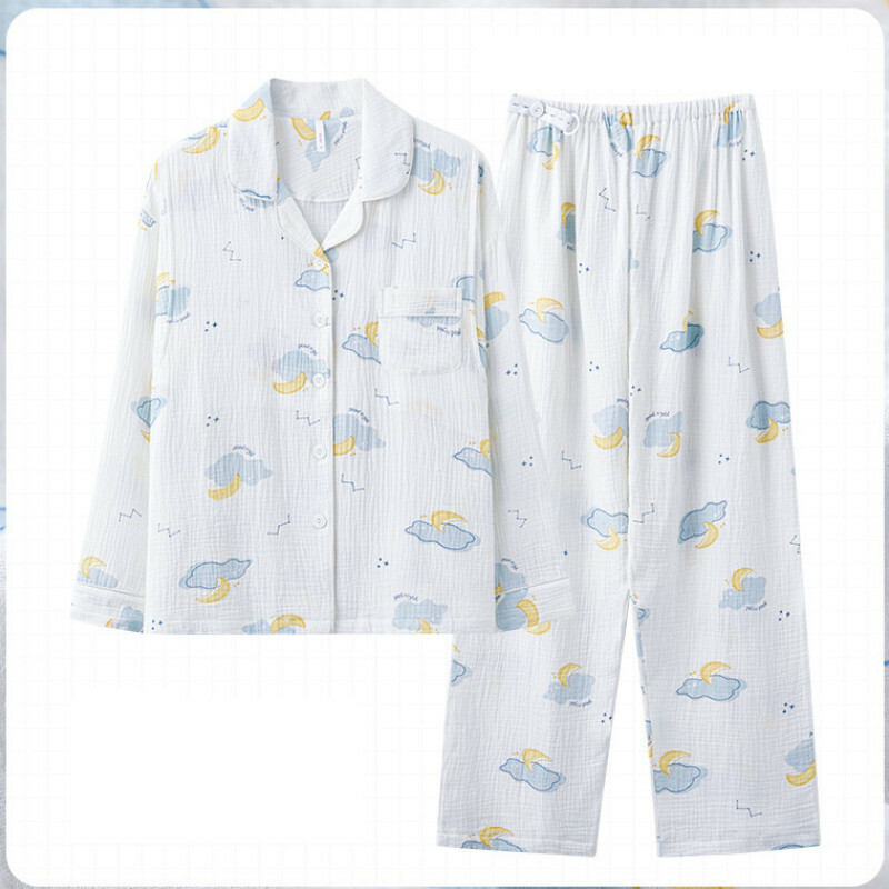 Long-sleeved pajama set【M-3XL AM-77293】【Contact customer service to confirm shipping size after placing an order】