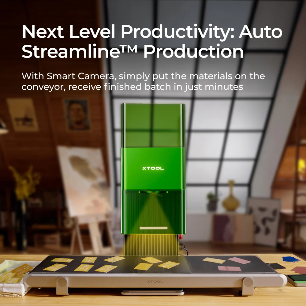 Makeblock xTool F1 Ultra 20W 光纖和 20W 二極體鐳射雕刻機