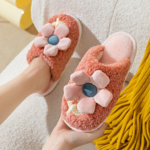 Soft-soled plush cotton slippers (size 36-45, color 5 colors optional, please confirm with customer service after placing an order)