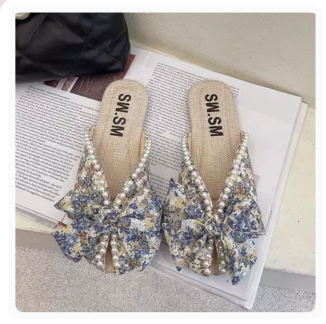 Soft Sole Small Flower Sandals (Blue Premium Upgraded Version/35-40 Yards) (Contact Customer Service to Confirm Shipping Size after placing an order)】