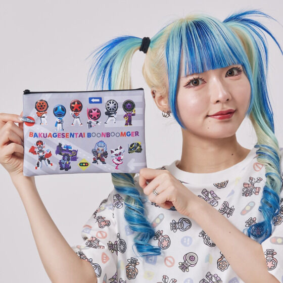 214223 Pbandai 預訂2024/8月 爆上戦隊ブンブンジャー　デフォルメ　フラットポーチ