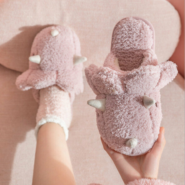 Soft-soled plush cartoon cotton slippers (size 36-45, color 5 colors optional, please confirm with customer service after placing an order)