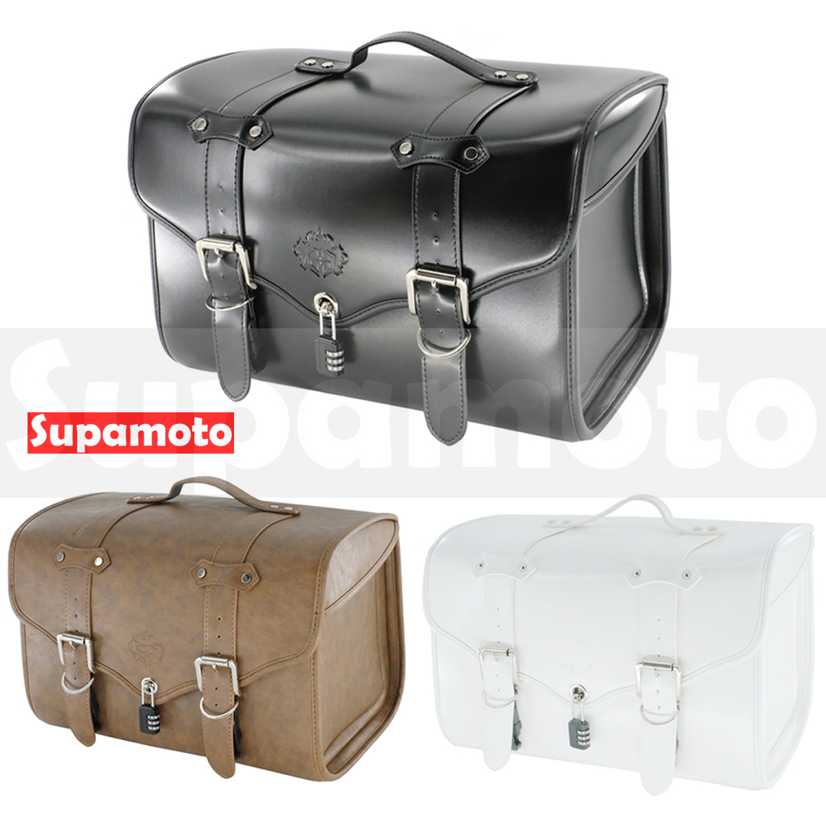 -Supamoto- DP11 復古 行李箱 皮革 通用 改裝 置物箱 尾包 後座 CT125 CB350 vespa