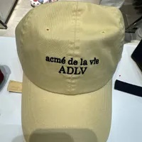 [S] ADLV SIGNATURE LOGO BALLCAP,LIGHT YELLOW, ADLV24SS-SSACLBSM-LYL (SAV333)