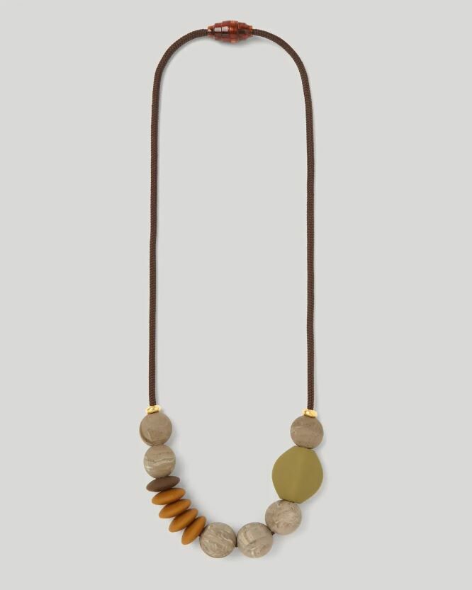 January Moon  串珠項鍊 （寶寶可咬）Saddle Signature Teething Necklace