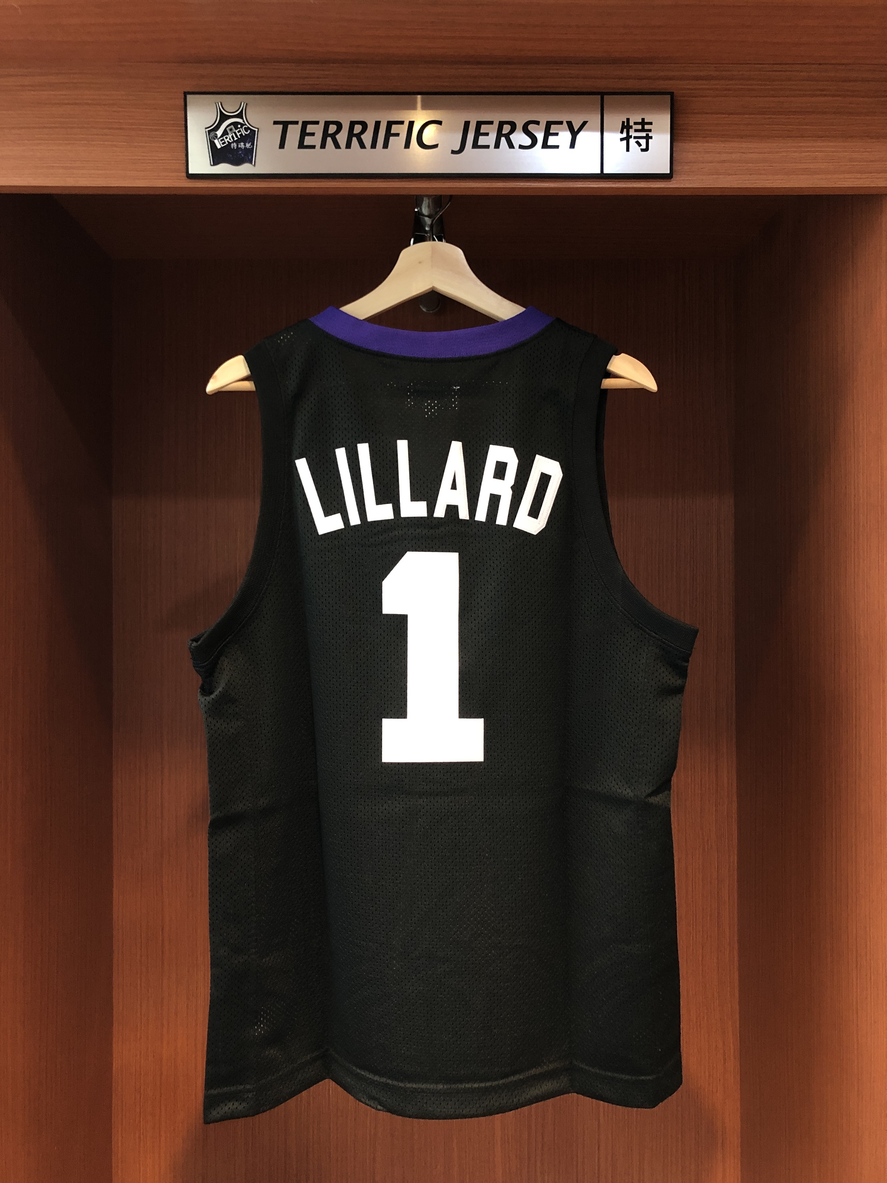 NBA球衣 Damian Lillard Weber State 韋伯州立大學黑 Original Retro Brand 電繡字體 熱轉印 全新