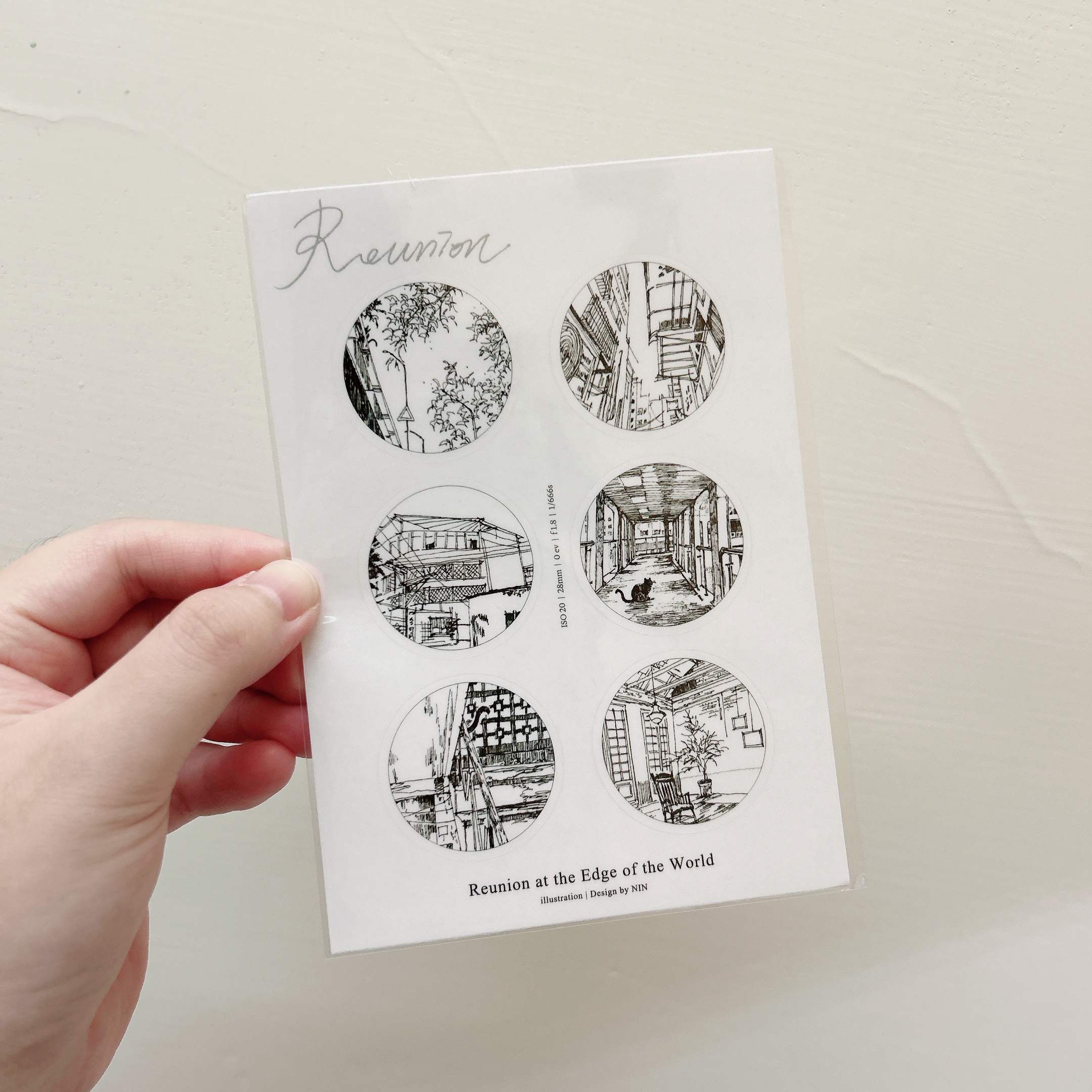 Nin scenery clear sticker