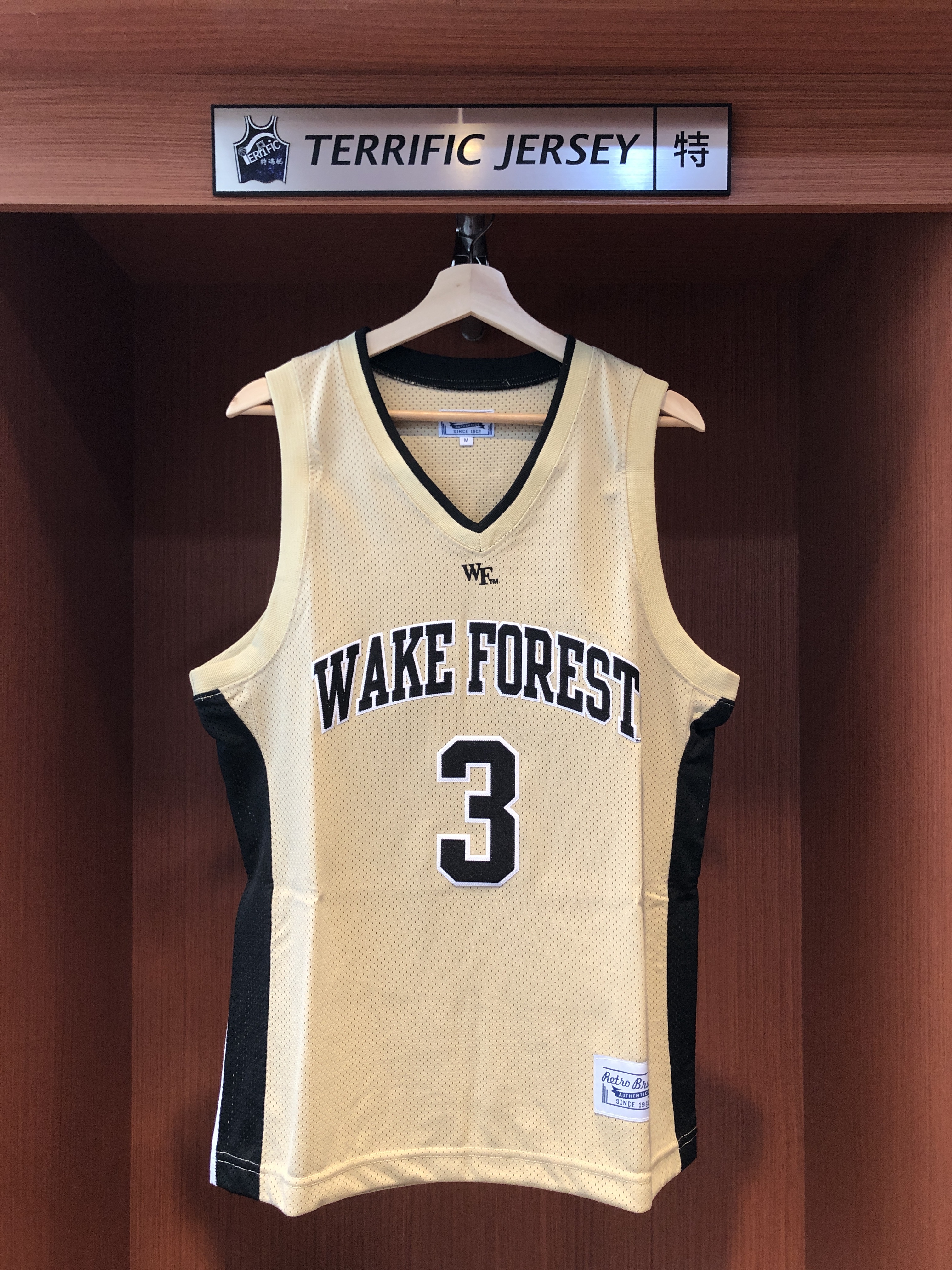 NBA球衣 Chris Paul Wake Forest 威克森林大學淡黃 Original Retro Brand 電繡字體 熱轉印 全新