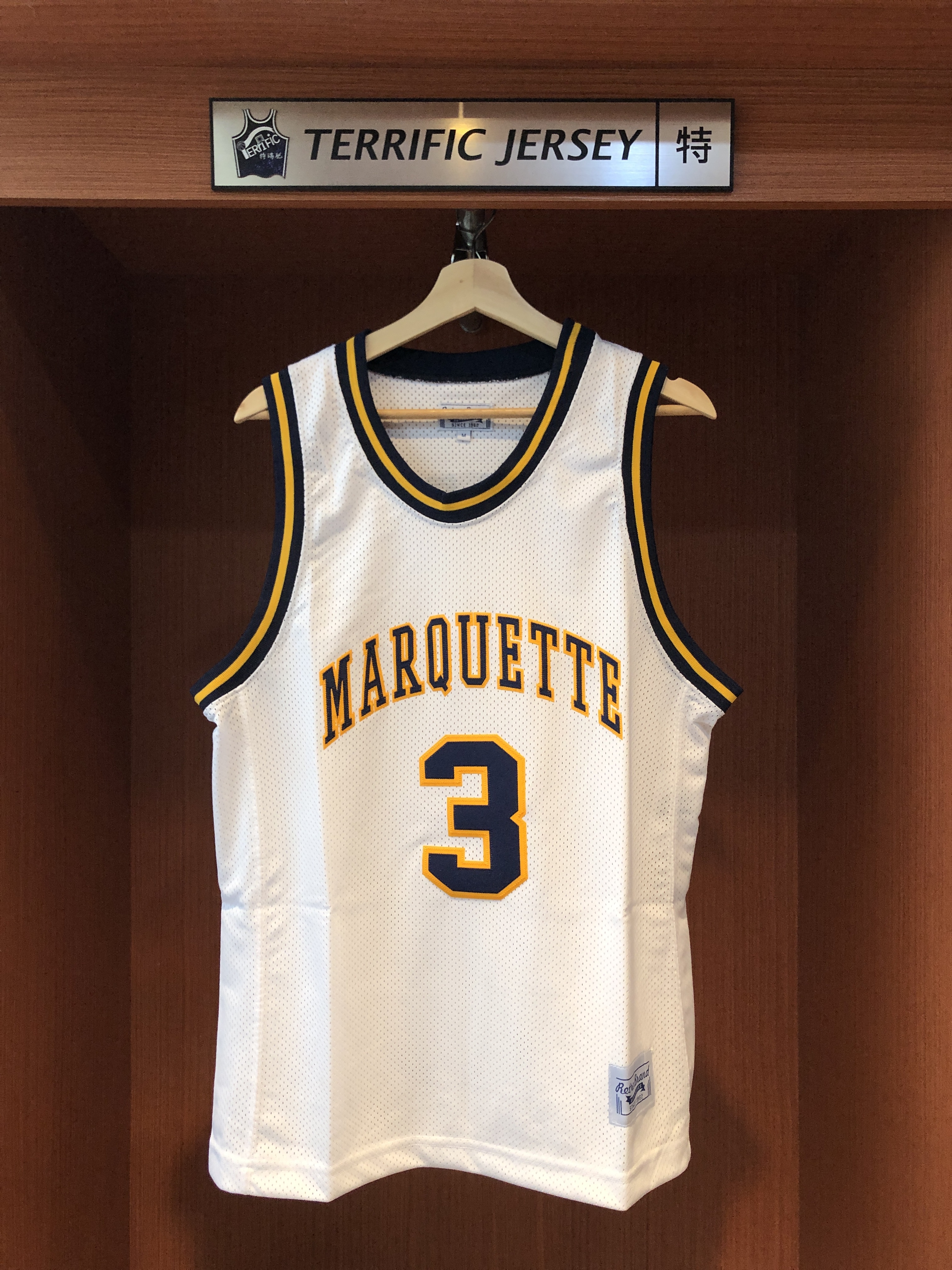 NBA球衣 Dwyane Wade 馬奎特大學白 Original Retro Brand 電繡字體 熱轉印 全新