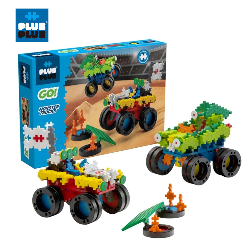 【++Plus-Plus 加加積木】小顆粒 GO系列-怪獸卡車 600 pcs