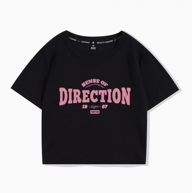 Short sleeve T-shirt (black direction S-L size) (contact customer service to confirm the shipping size after placing an order)】