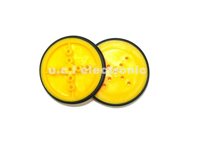 【UCI電子】(K-4)餅乾輪 皮帶輪 410 橡皮輪子(1個) TT馬達 robot智能車輪子 小車輪