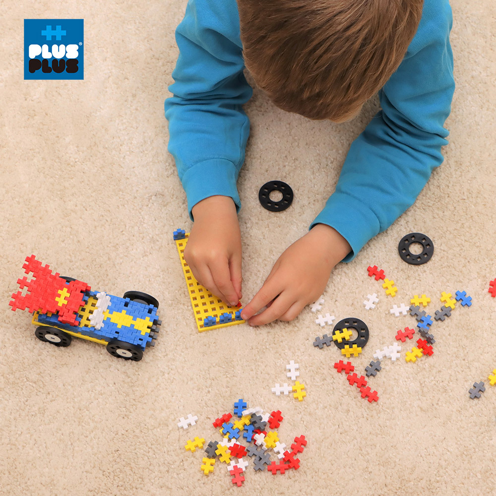 【++Plus-Plus 加加積木】MINI小顆粒-車系列 彩虹 200PCS - 超人