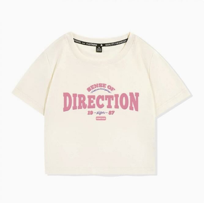 Short sleeve T-shirt (beige direction S-L size) (contact customer service to confirm the shipping size after placing an order)】