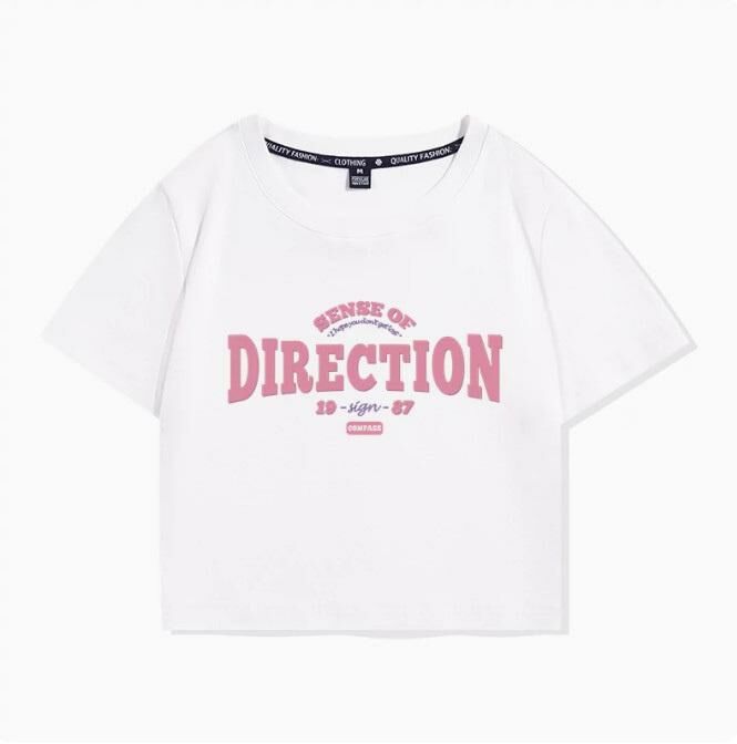 Short sleeve T-shirt (white direction S-L size) (contact customer service to confirm the shipping size after placing an order)】