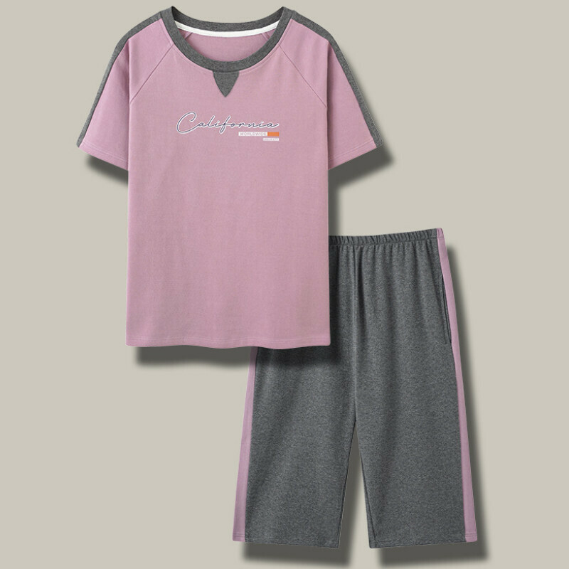 激抵短袖睡衣套裝【M-4XL碼 NXF-2709】【下單后聯絡客服確認發貨尺碼 】