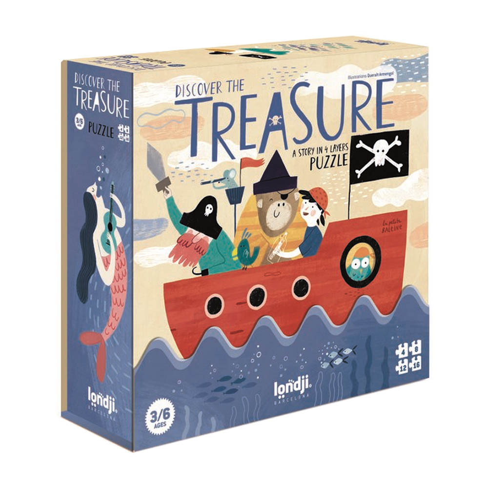 (預購3/31)西班牙Londji 尋找寶藏漸進式拼圖