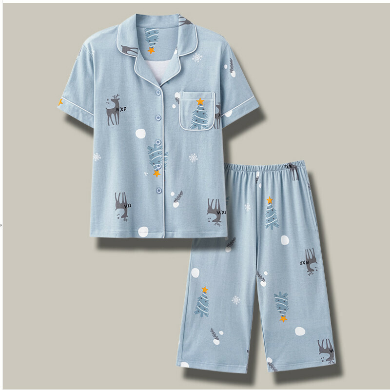 激抵短袖睡衣套裝【M-4XL碼 NXF-2603】【下單后聯絡客服確認發貨尺碼 】】