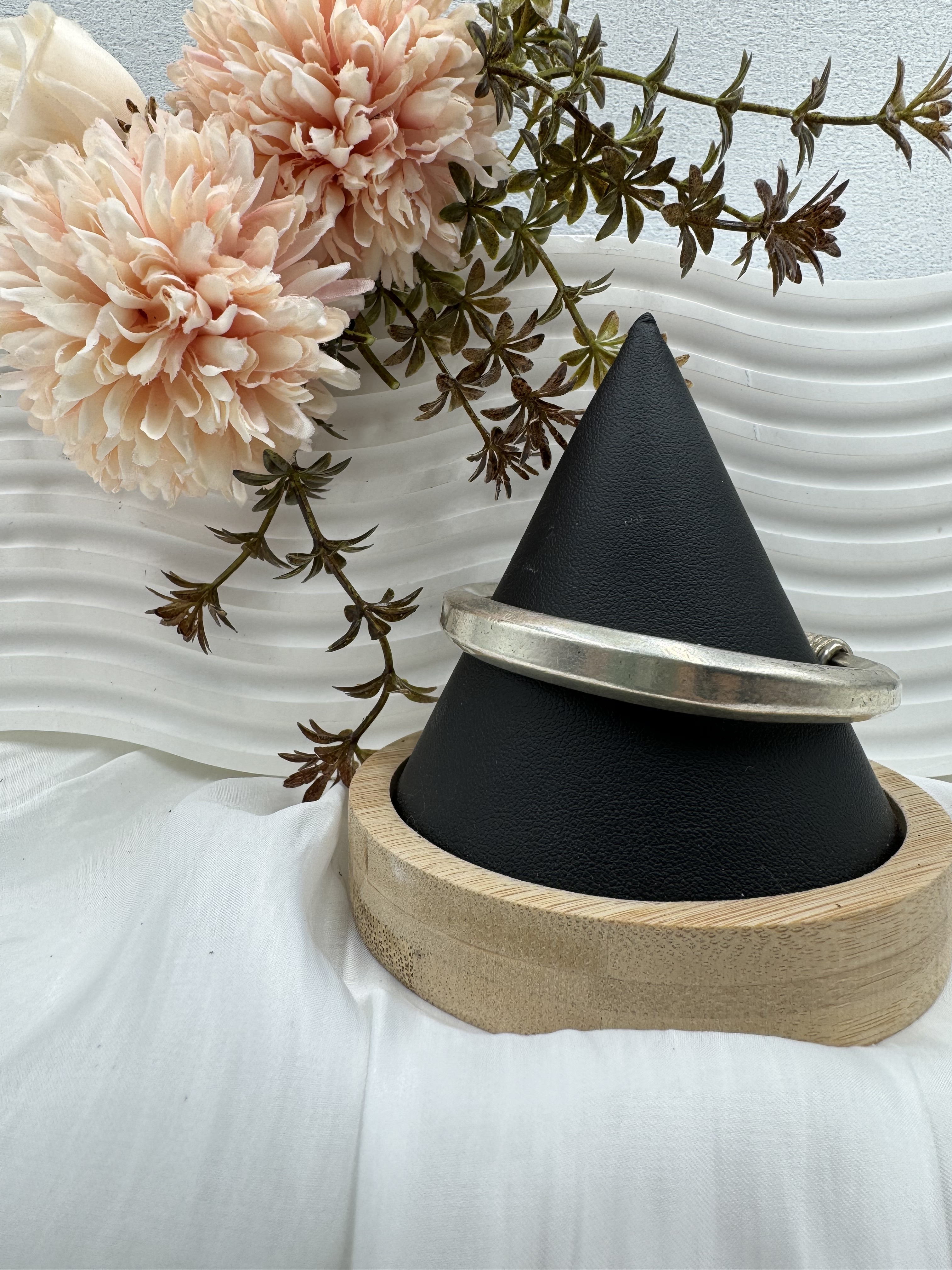 No.16(只)-手工素面細苗銀手鐲6mm