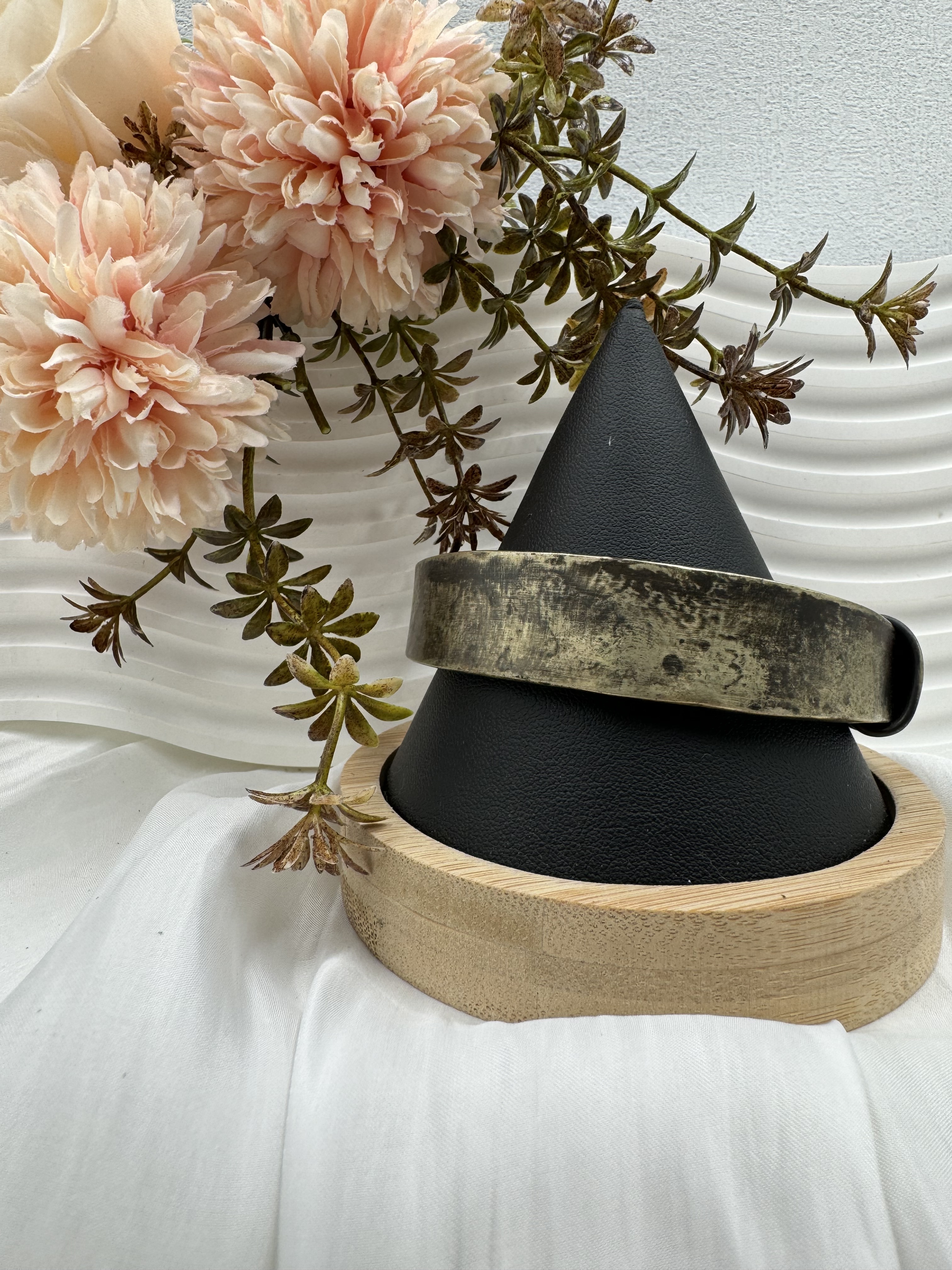 No.20(只)-古老素面寬手鐲7cm