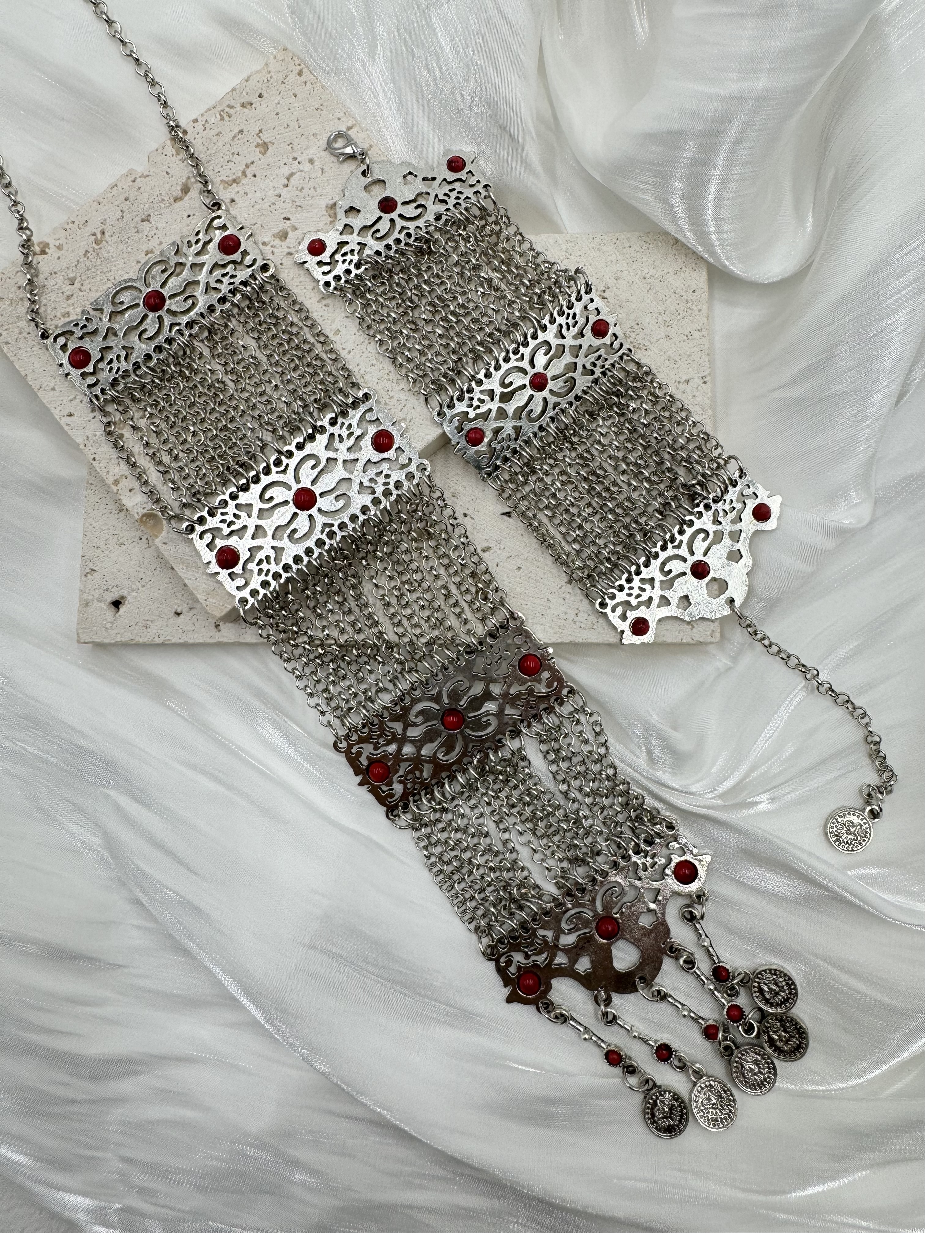 No.24(組)民族風頸鏈配墜飾項鍊22.5手鍊12