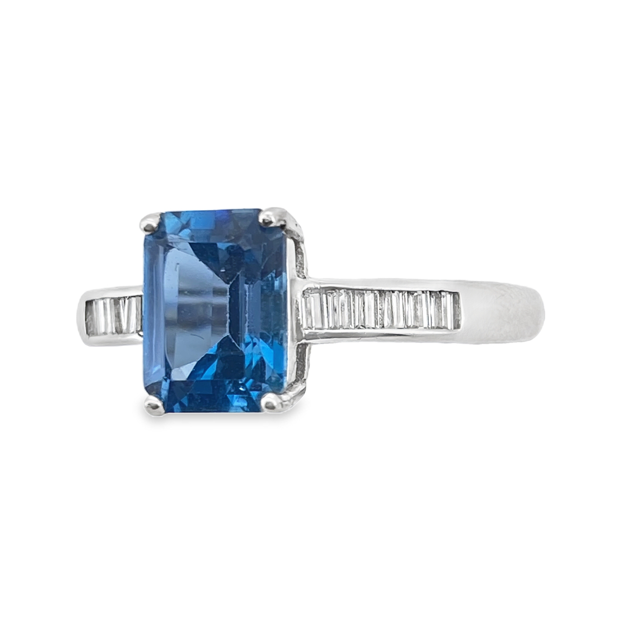 T351倫敦藍托帕石戒指