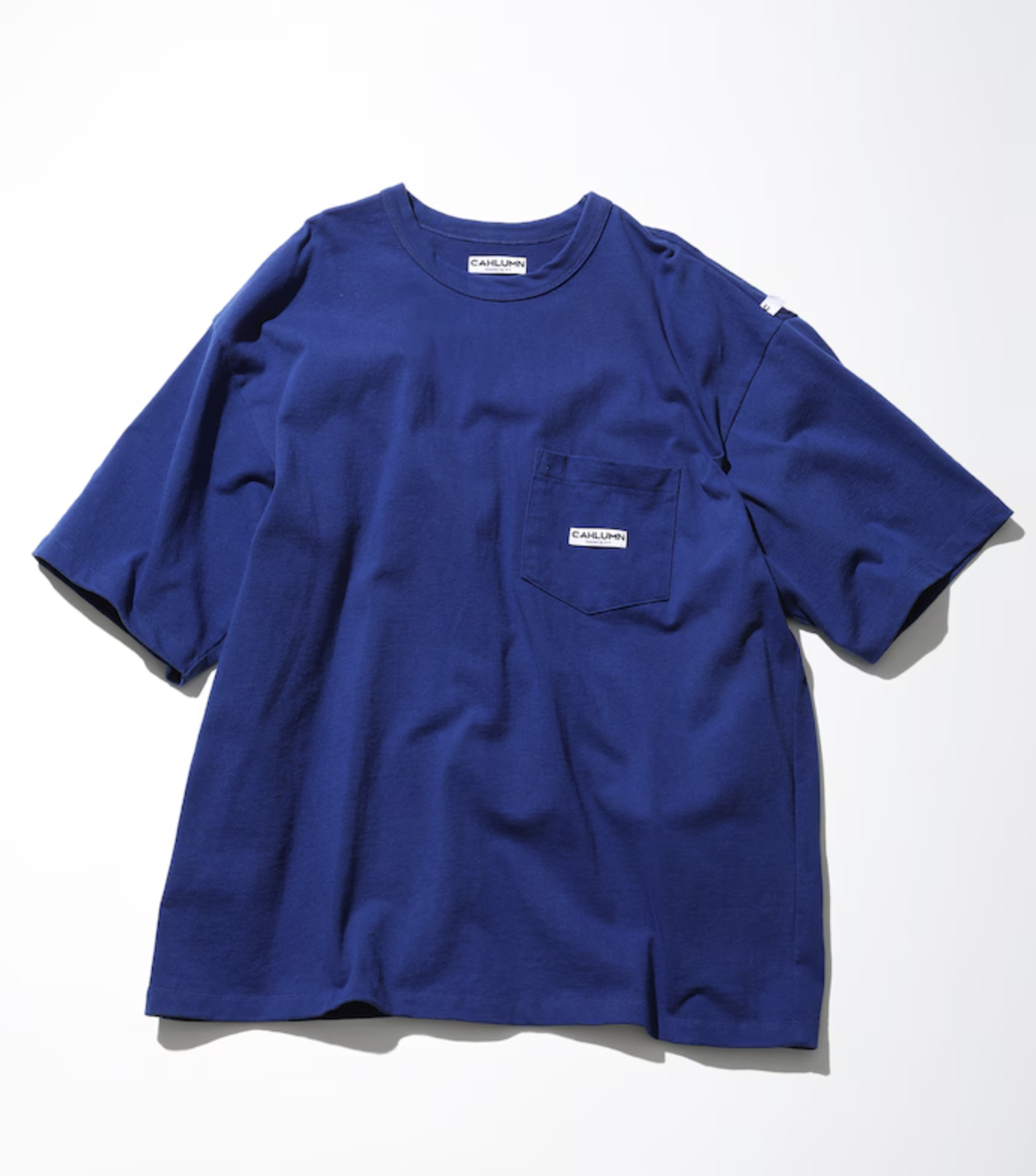 [現貨] CAHLUMN by A.H Heavy Weight Jersey S/S Pocket Tee | Blue