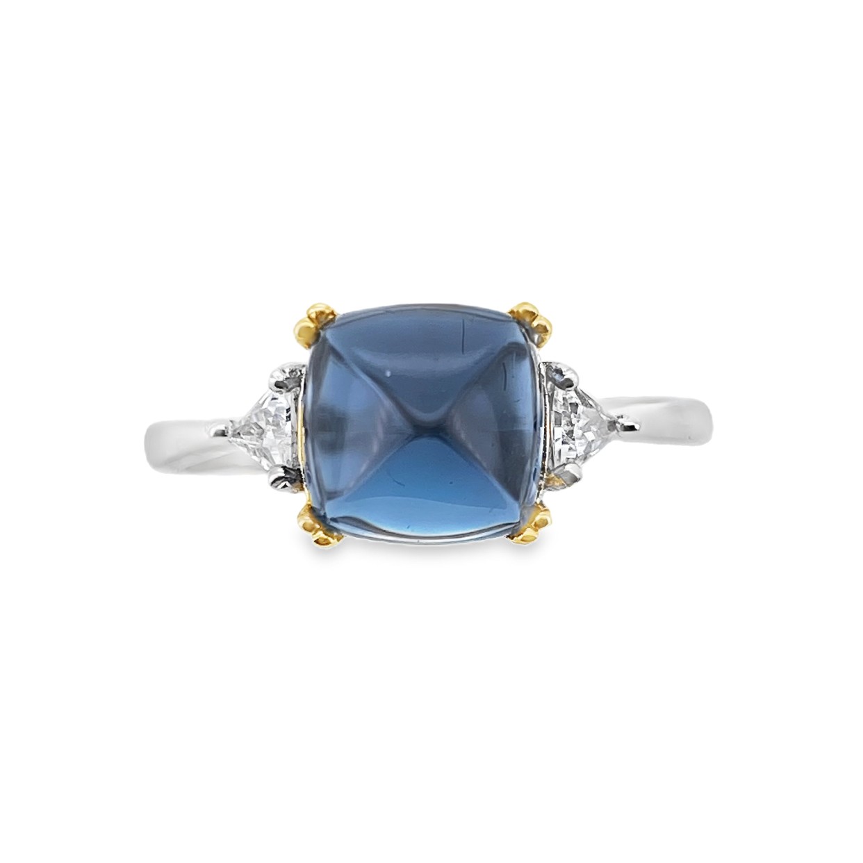 T356糖塔藍托帕戒指