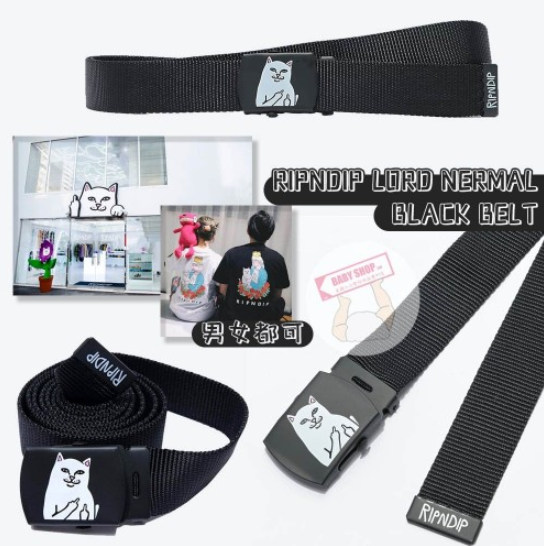 【現貨】RIPNDIP B070501 中指貓皮帶