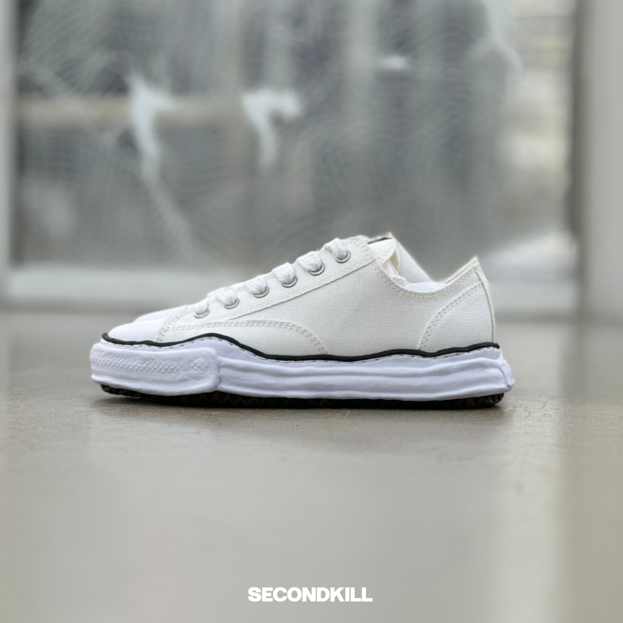 Maison Mihara Yasuhiro Canvas Low- White l A01FW702