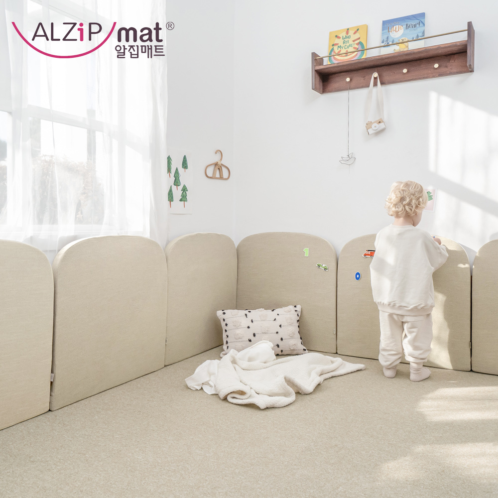 【ALZiPmat】韓國 愛的城堡防撞墊 - 米色 (單片組)