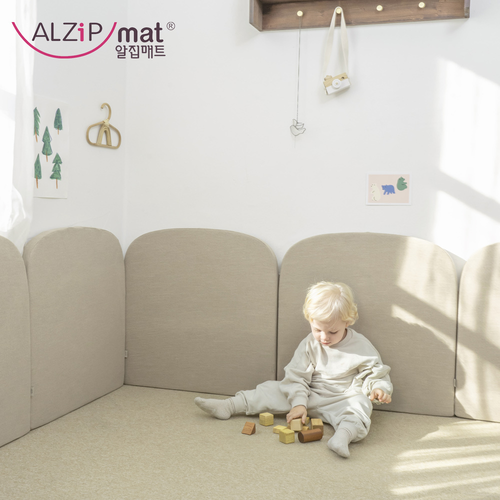 【ALZiPmat】韓國 愛的城堡防撞墊 - 米色 (單片組)
