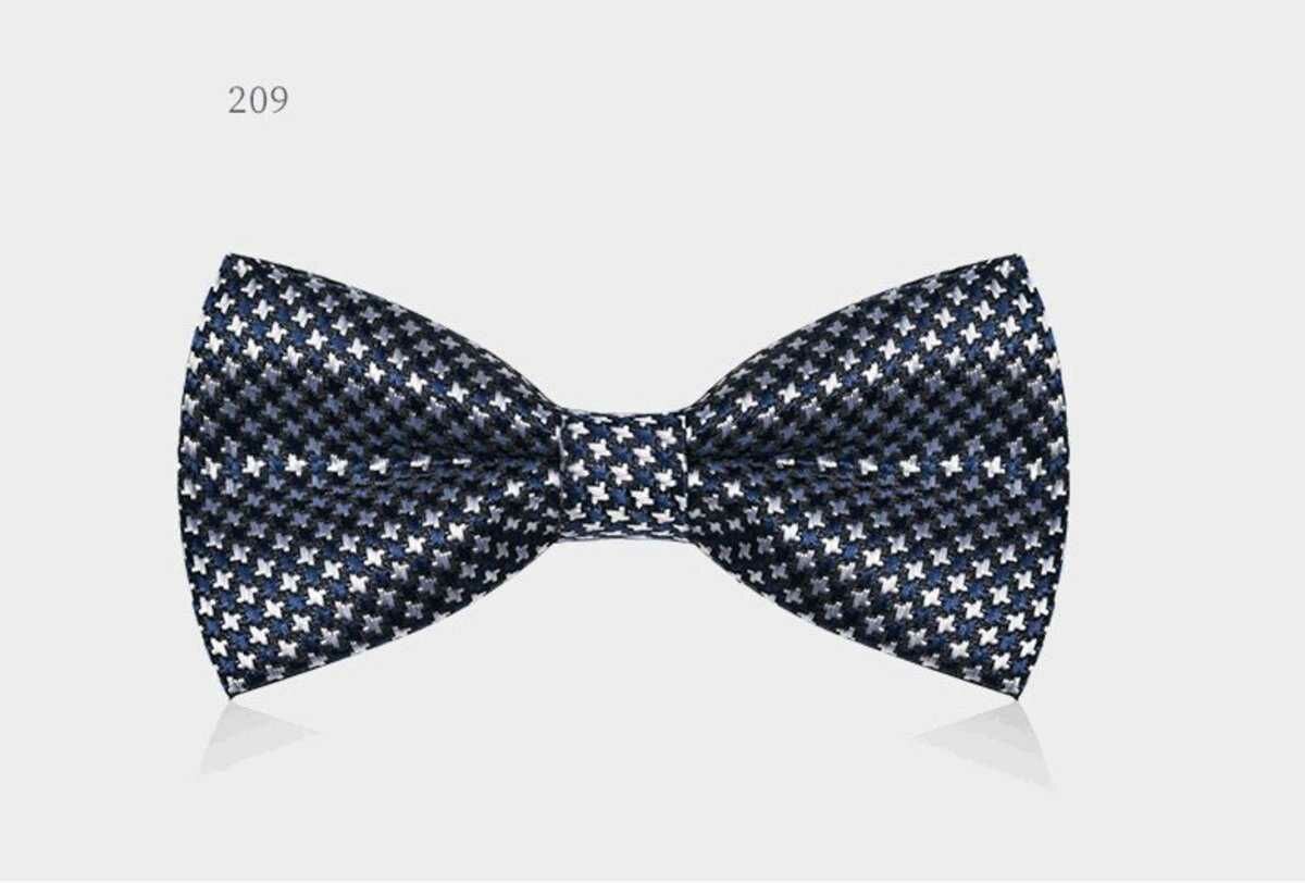Men's Business Bow Tie(Lake Blue Windmill-209)