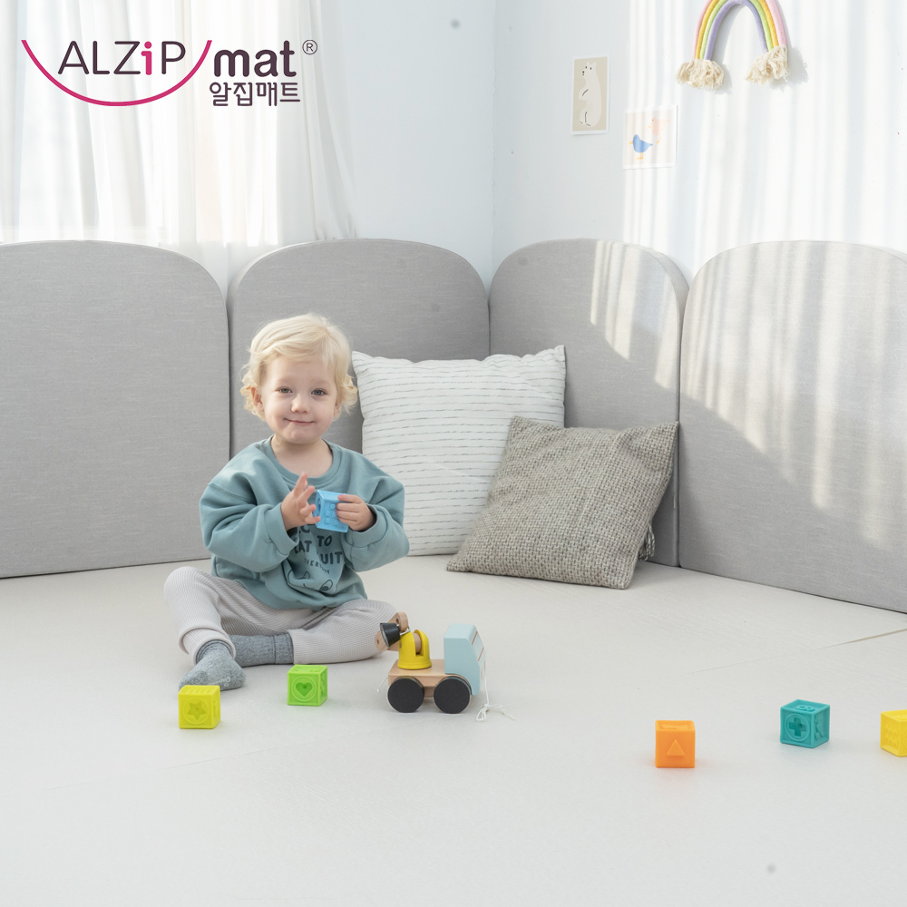 【ALZiPmat】韓國 愛的城堡防撞墊 - 灰色 (單片組)