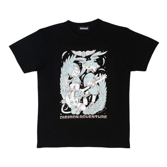 226946 Pbandai 預訂2025/5月 渡辺けんじ氏デザイン デジモンアドベンチャー25周年Tシャツ（タケル＆パタモン＆ヒカリ＆テイルモン）