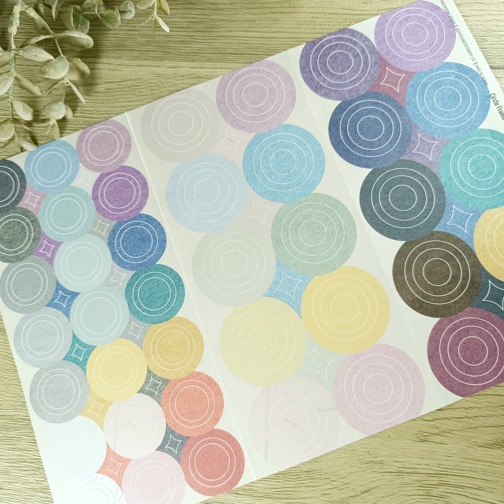 一分之一工作室．模造同心圓貼