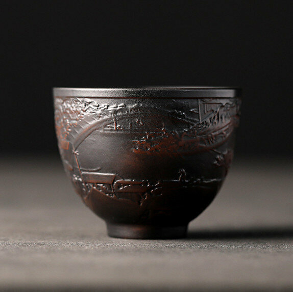 Popular purple sand teacup master cup [Style 7] [Specifications: 7.5*6cm, capacity about 140ml]
