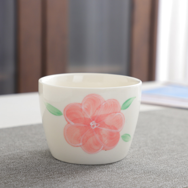 Popular Japanese-style hand-painted ceramic tea cup (evening primrose 150ml)