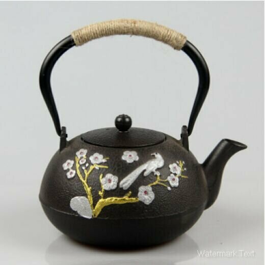 熱推燒水泡茶茶壺（1.2升喜鵲登枝描白)