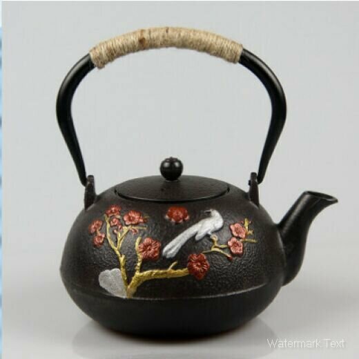熱推燒水泡茶茶壺（1.2升喜鵲登枝描紅)