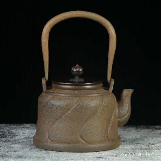 熱推連體一體半把茶壺（水波紋)