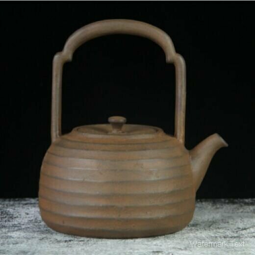 熱推連體一體半把茶壺（連體大螺紋)