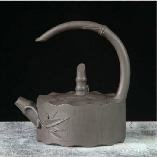 熱推連體一體半把茶壺（半把竹子)