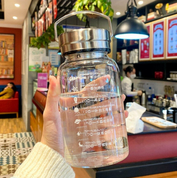 Hot recommended large-capacity glass [drinking target cup 600ml]