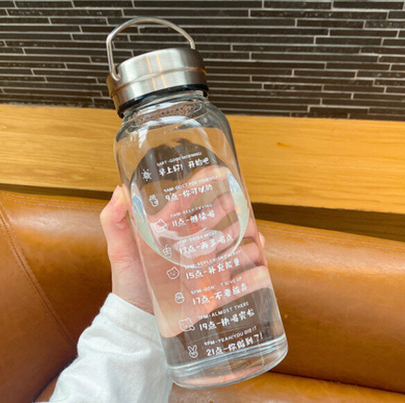 Hot recommended large-capacity glass [drinking target cup 1000ml]