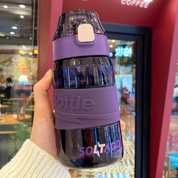 Hot push tea water-proof cup [Storm Purple 500ml]