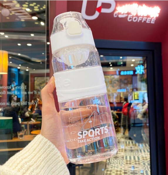 Hot push tea water-proof cup [Pearl White 720ml]
