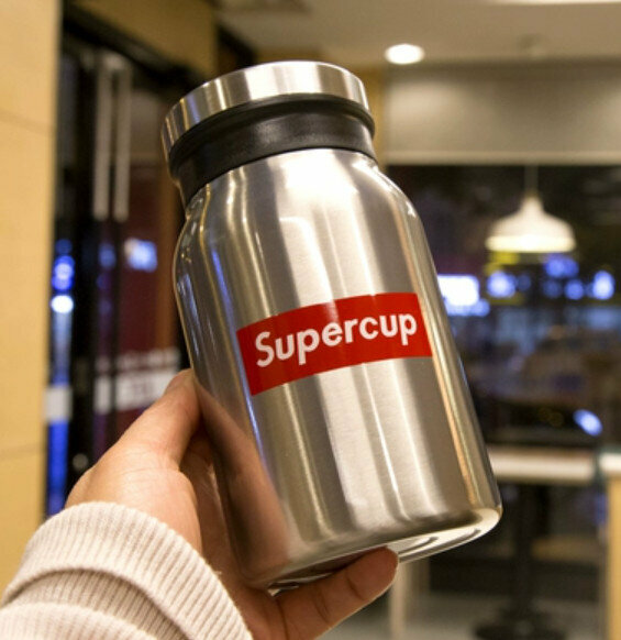 Hot push thermos cup [original color 420ml-label]