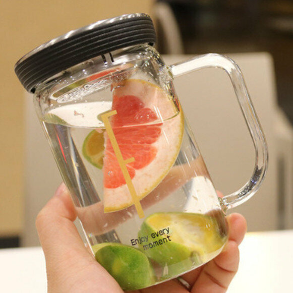 熱推手柄杯【黑色手柄杯350ml】